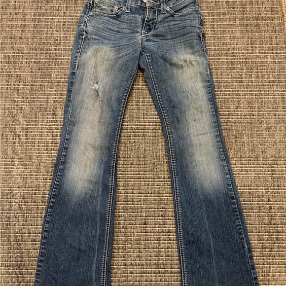 Ariat Women's Faded Blue Boot Cut Jeans - Picture 1 of 6